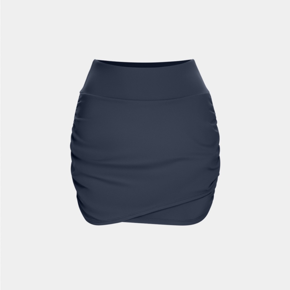 Halara High Waisted Bodycon Side Pocket 2-in-1 Mini Ruched Casual Skirt